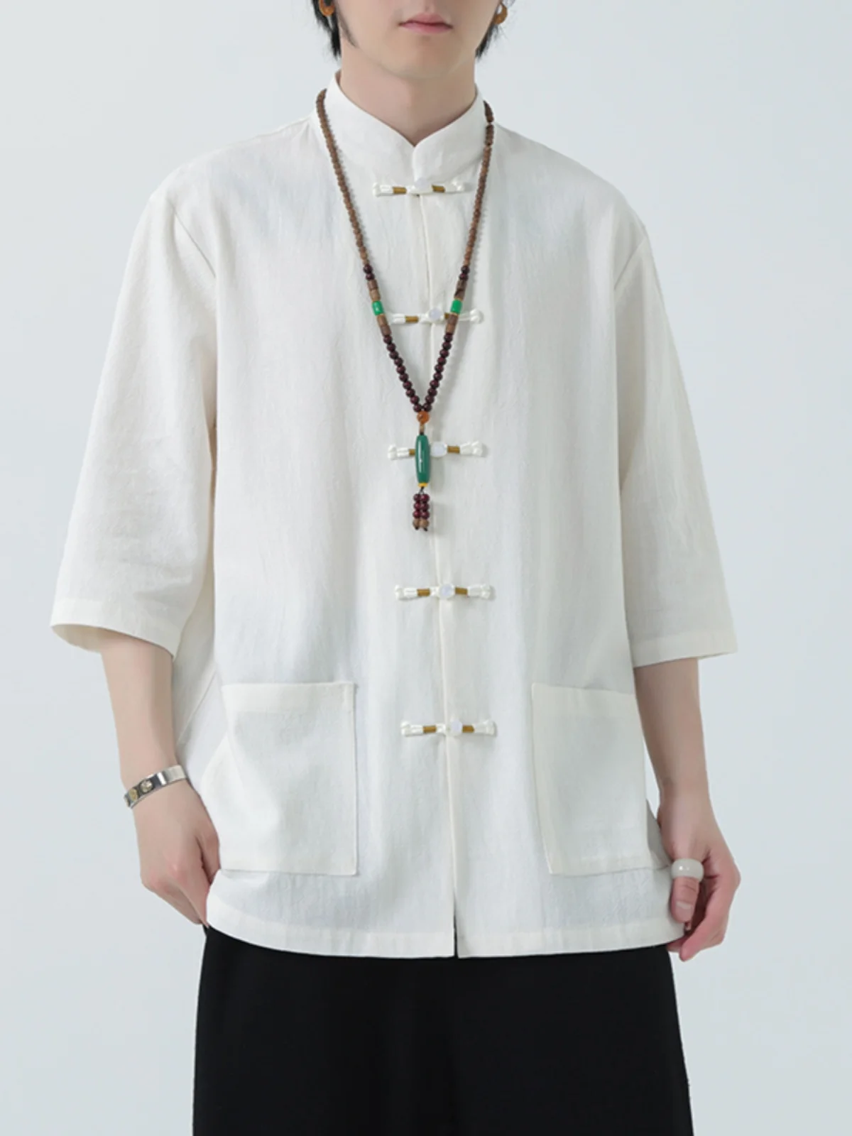 Loose Linen Men's irt Summer Sle Retro Button up Top Large Size f Sve Button down Coat Youth Faion Cool Sensation
Loose Linen Men's irt Summer Sle Retro Button up Top Large Size f Sve Button down Coat Youth Faion Cool Sensation