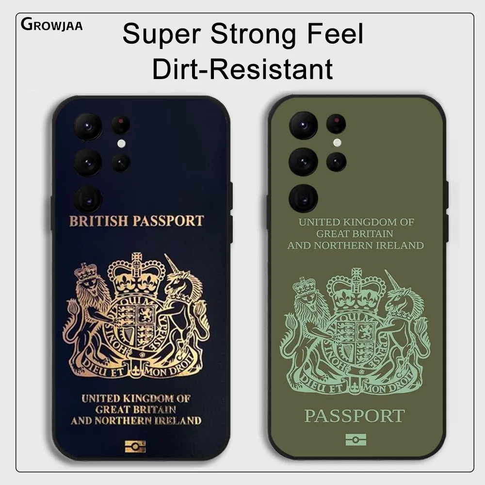 British Passport Pattern Phone Case for Samsung Galaxy S24 Ultra S22 S23 Ultra S21 S20 5G Protective Silicone TPU Funda
British Passport Pattern Phone Case for Samsung Galaxy S24 Ultra S22 S23 Ultra S21 S20 5G Protective Silicone TPU Funda