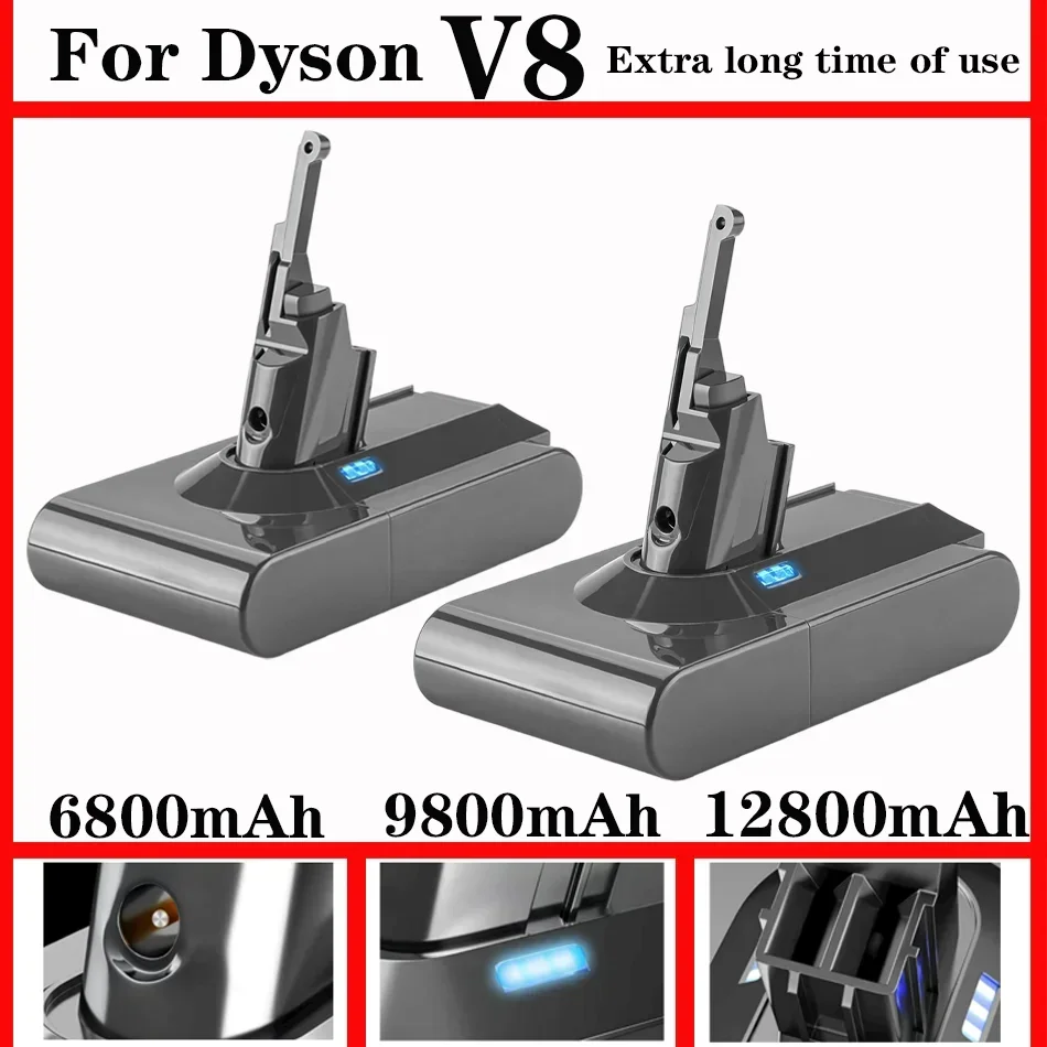 NEW Replacement Battery for Dyson V8, 21.6V 6.0Ah Li-Ion, with FOR Dyson V8 Series V8 Absolute V8 Fluffy SV10 Cord-Free Vacuum
NEW Replacement Battery for Dyson V8, 21.6V 6.0Ah Li-Ion, with FOR Dyson V8 Series V8 Absolute V8 Fluffy SV10 Cord-Free Vacuum