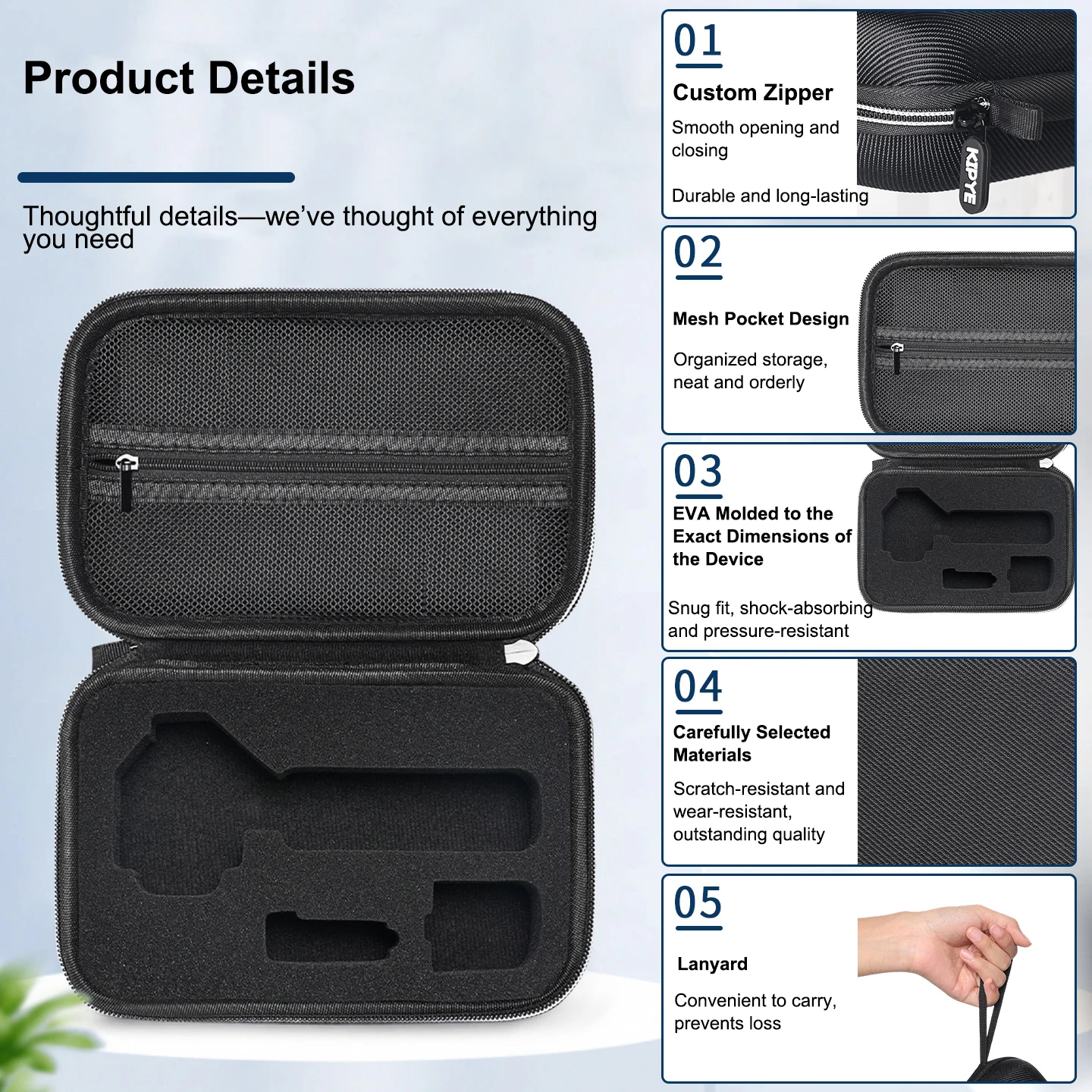 For DJI Pocket 4Pro Hard Case Travel Storage Carry Bag Shockproof Drop Resistant with Handle
For DJI Pocket 4Pro Hard Case Travel Storage Carry Bag Shockproof Drop Resistant with Handle