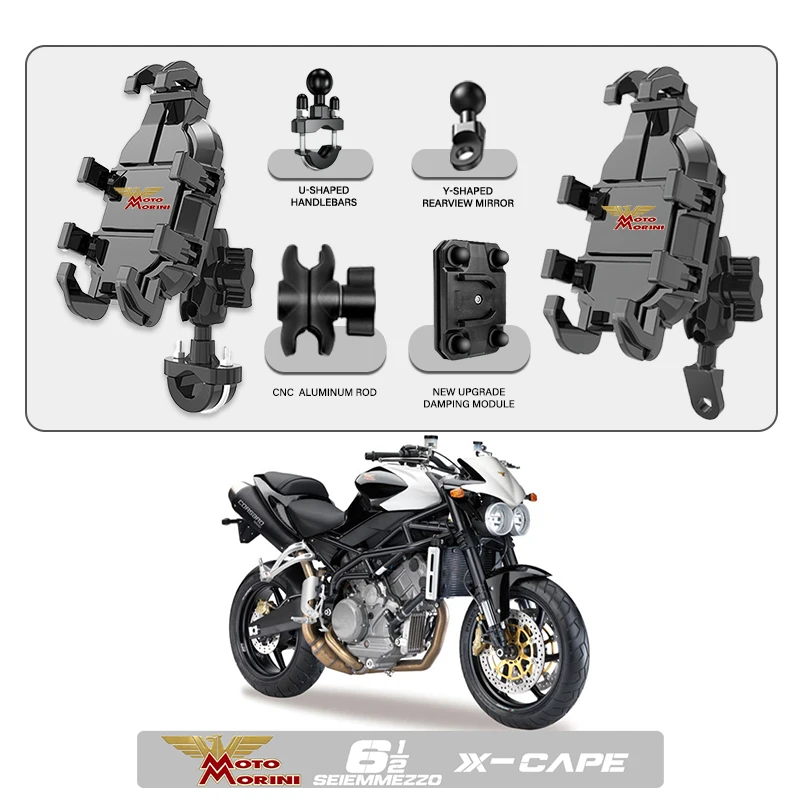 Phone Mount Stand Motorcycle Holder 360° Rotatable ABS Adjustable For Moto Morini 6½ SEIEMMEZZO SCR STR 650 STR SPORT TREK
Phone Mount Stand Motorcycle Holder 360° Rotatable ABS Adjustable For Moto Morini 6½ SEIEMMEZZO SCR STR 650 STR SPORT TREK