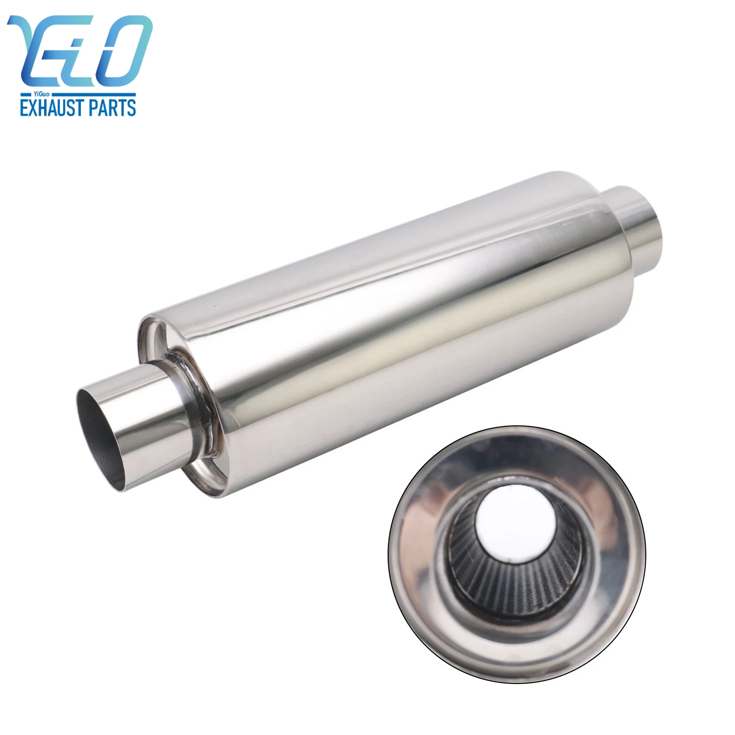 Car Exhaust Resonator Muffler Stainless Steel Straight 2.5 inch Exhaust Middle Pipe Loud Noises
Car Exhaust Resonator Muffler Stainless Steel Straight 2.5 inch Exhaust Middle Pipe Loud Noises