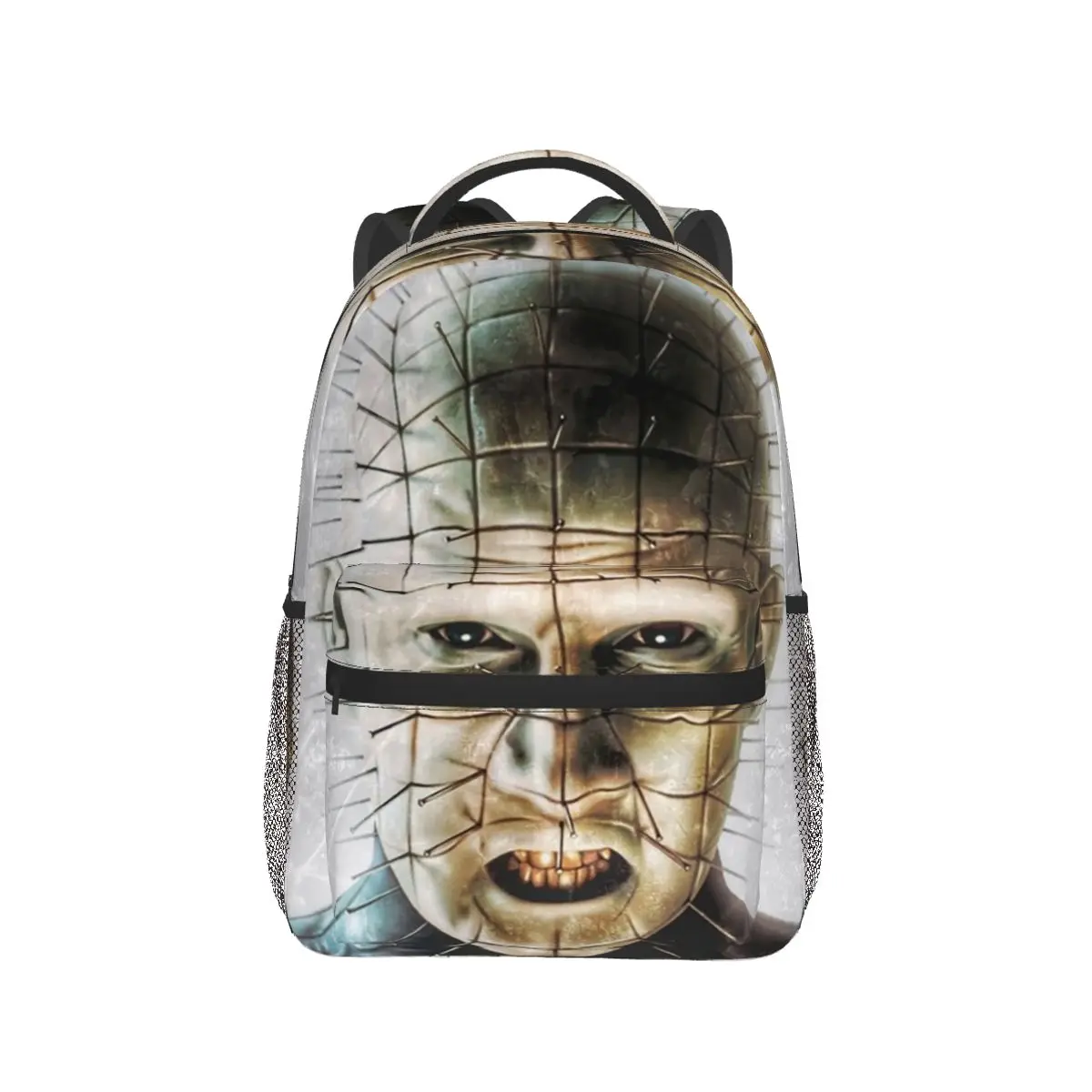 Black Metal Pinhead Hellraiser Puzzlebox Halloween Backpack Hot Sale Daypack Kids BookBag School Bag Shoulder Bags for Men Women
Black Metal Pinhead Hellraiser Puzzlebox Halloween Backpack Hot Sale Daypack Kids BookBag School Bag Shoulder Bags for Men Women