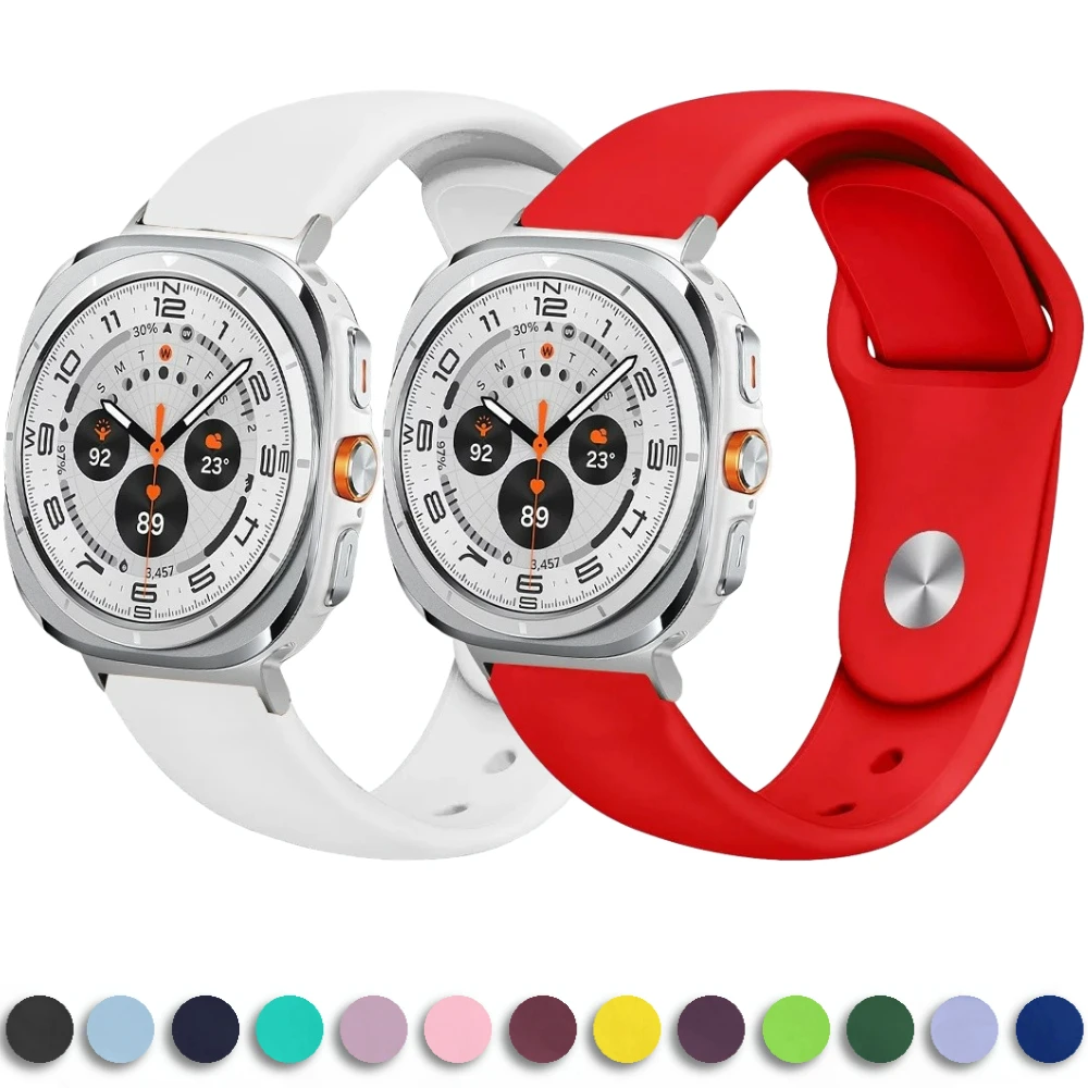 Soft Silicone Band for Samsung Galaxy Watch Ultra 47mm Sport Bracelet Replaceable Wristband for Galaxy Watch Ultra Accessories
Soft Silicone Band for Samsung Galaxy Watch Ultra 47mm Sport Bracelet Replaceable Wristband for Galaxy Watch Ultra Accessories
