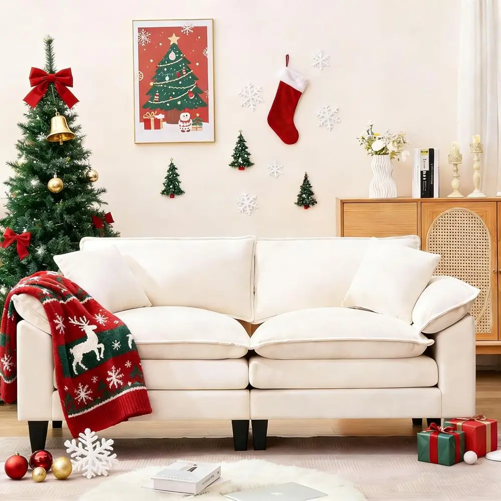 83, двухместный диван с двойной подушкой, удобный диван для гостиной или спальни с 2 подушками и съемным чехлом
83, двухместный диван с двойной подушкой, удобный диван для гостиной или спальни с 2 подушками и съемным чехлом