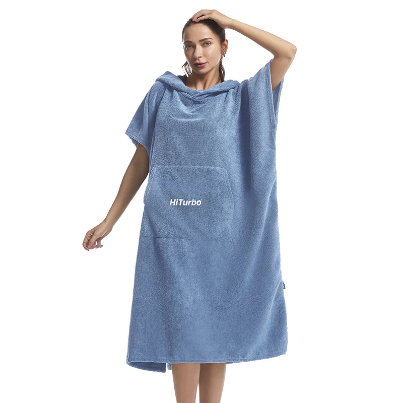 HiTurbo Microfiber Quick-dry Poncho Water absorbing, fast drying, soft and skin friendly beach swimming furniture cloak
HiTurbo Microfiber Quick-dry Poncho Water absorbing, fast drying, soft and skin friendly beach swimming furniture cloak