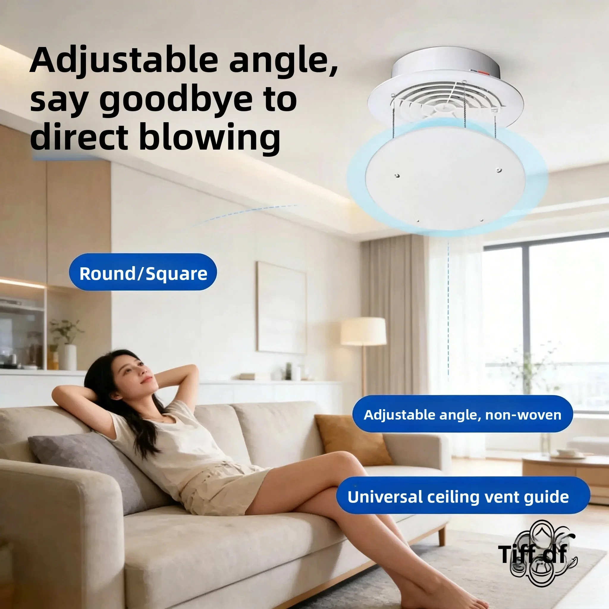 Office Air Conditioner Vent Cover round Universal Wind Directional Board PVC Material European Style Dustproof Organizer
Office Air Conditioner Vent Cover round Universal Wind Directional Board PVC Material European Style Dustproof Organizer