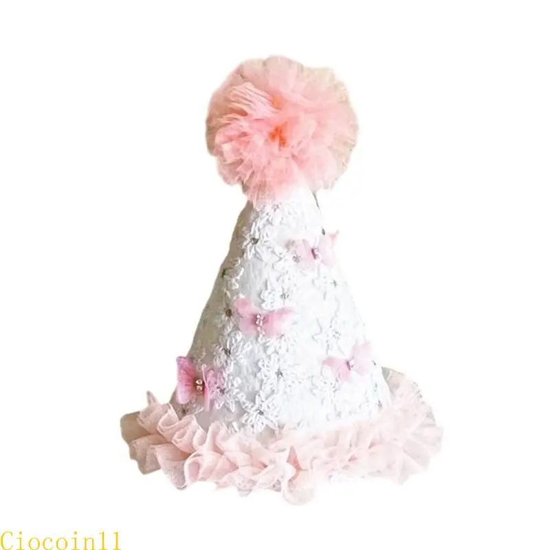 Y1UB Sheer Fabric Cone Hat with Bowknot and Lace Charm for Birthday Party Decoration
Y1UB Sheer Fabric Cone Hat with Bowknot and Lace Charm for Birthday Party Decoration