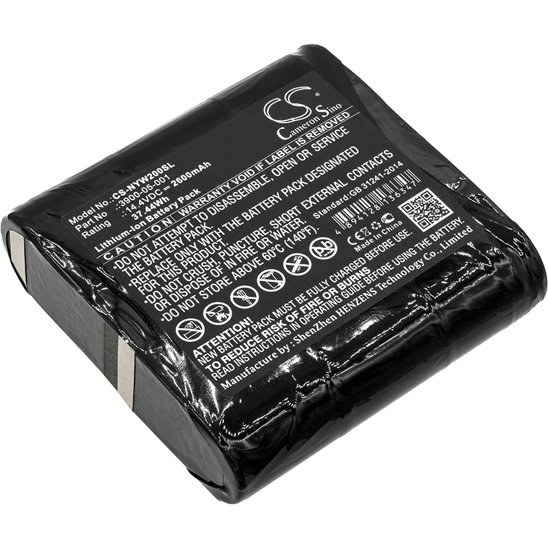 14.4V 2600mAh/3400mAh Battery 3900-05-001 for Noyes W2003M +TOOL
14.4V 2600mAh/3400mAh Battery 3900-05-001 for Noyes W2003M +TOOL