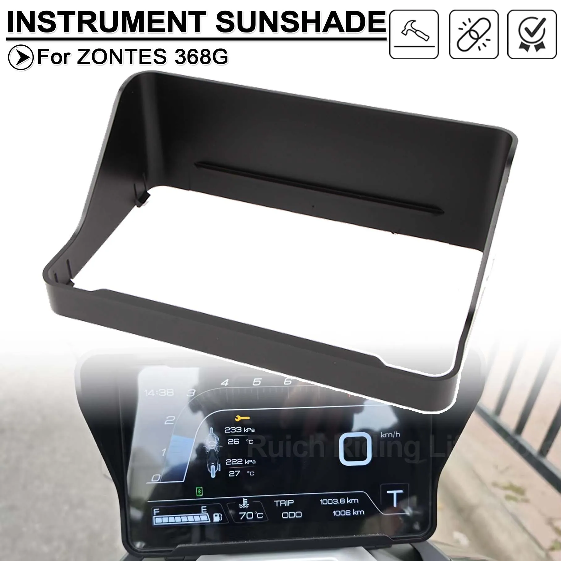 Motorcycle Sun Visor Cover For ZONTES 368G G368 G 368 G 2024 2025 Instrument Panel Screen Sunshade Dashboard Guard Protection
Motorcycle Sun Visor Cover For ZONTES 368G G368 G 368 G 2024 2025 Instrument Panel Screen Sunshade Dashboard Guard Protection