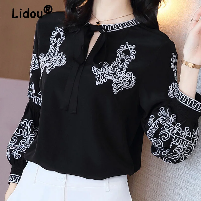 Vintage Ethnic Style Fashion Clothes Embroidery Lace Up Oversized Blouse Shirts Women Elegant Chic Long Sleeve Loose Ladies Tops
Vintage Ethnic Style Fashion Clothes Embroidery Lace Up Oversized Blouse Shirts Women Elegant Chic Long Sleeve Loose Ladies Tops