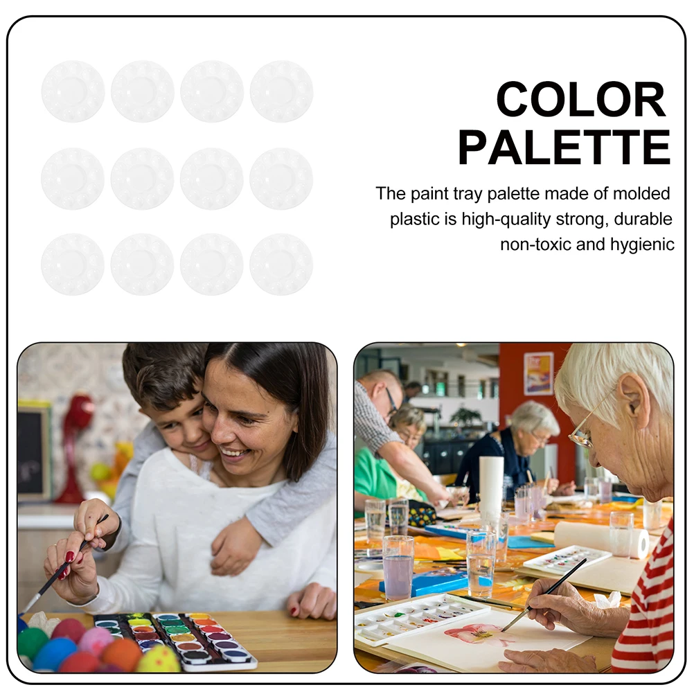 24pcs Paint Art High-Grade Material Oil Watercolor Pigment Plate Painting Mixing Tray Color Mixing Plate Art Student Supplies
24pcs Paint Art High-Grade Material Oil Watercolor Pigment Plate Painting Mixing Tray Color Mixing Plate Art Student Supplies