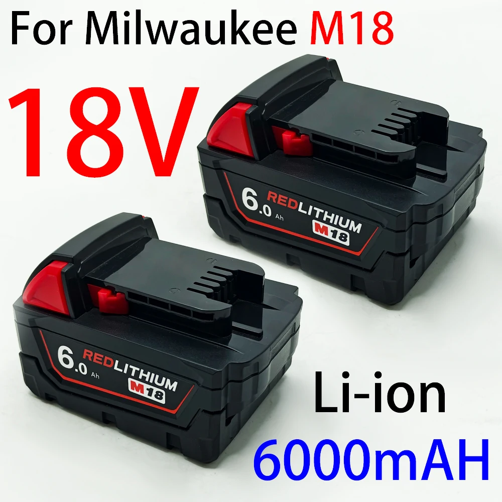 Сменная литиевая батарея 18В 6.0Ач для Milwaukee M18, аналог 48-11-1815, 48-11-1850, 2604-22
Сменная литиевая батарея 18В 6.0Ач для Milwaukee M18, аналог 48-11-1815, 48-11-1850, 2604-22
