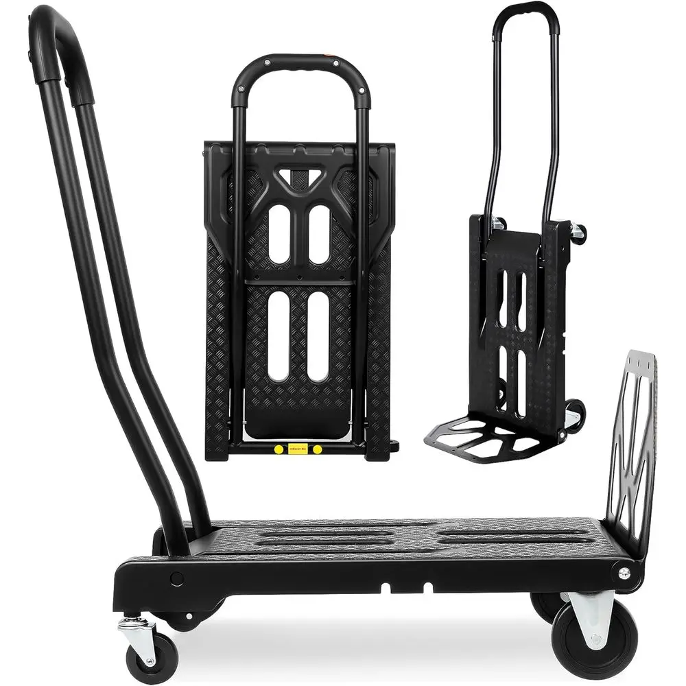 4-Wheel Heavy-Duty Collapsible Hand Truck, 300lbs Capacity, Portable Dolly for Delivery, Warehouse, and Moving
4-Wheel Heavy-Duty Collapsible Hand Truck, 300lbs Capacity, Portable Dolly for Delivery, Warehouse, and Moving