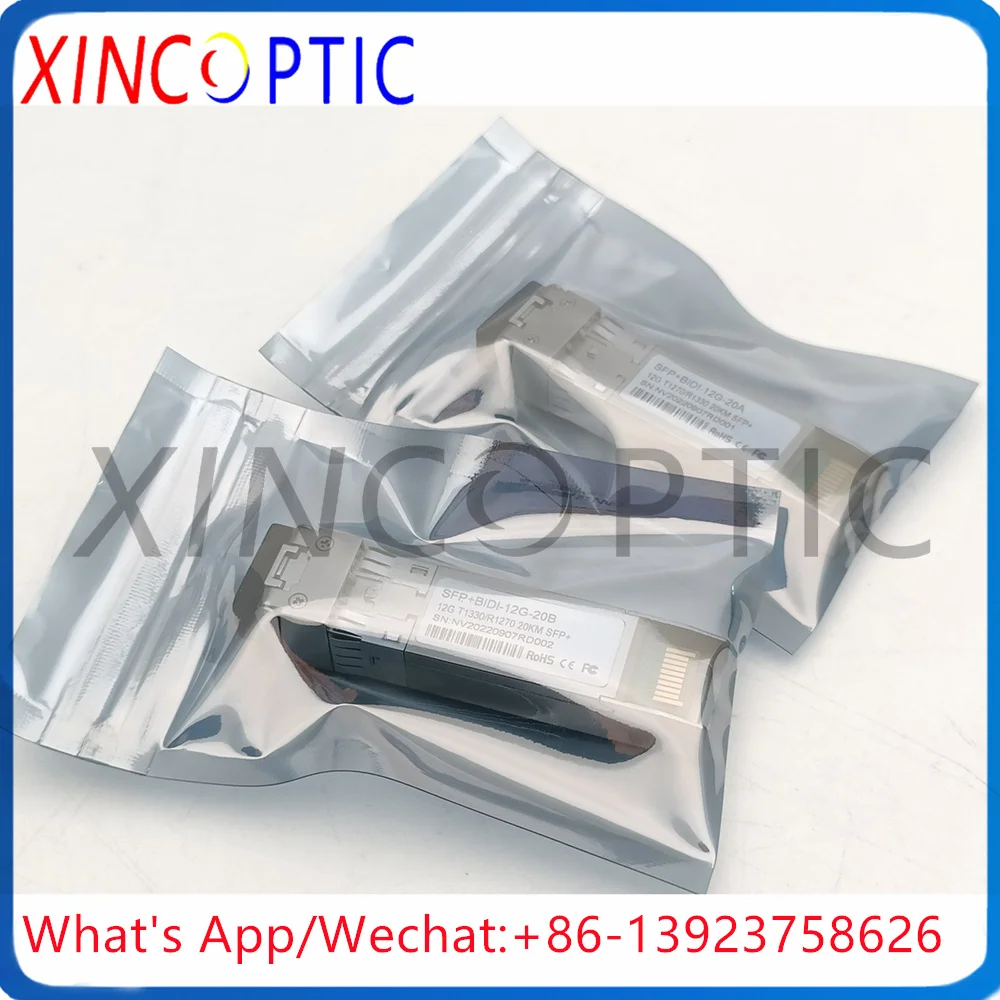 1Pairs 12G BIDI Simplex Single Fiber Mode 10KM 20KM SDI LC SFP+ Transceiver To Optical Converter For Black Magic Device
1Pairs 12G BIDI Simplex Single Fiber Mode 10KM 20KM SDI LC SFP+ Transceiver To Optical Converter For Black Magic Device