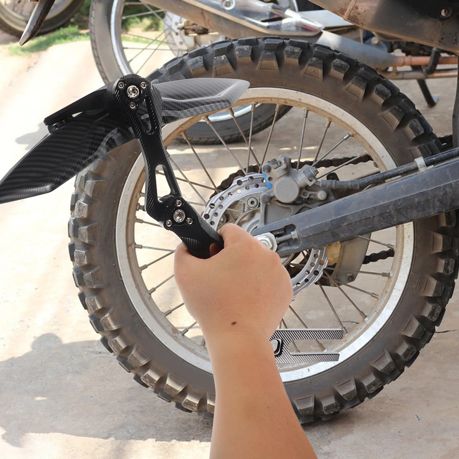 Motorcycle Rear Mudguard Aluminum Alloy Universal Fit For Plain Axle Long Lasting Wheel Protector Splash Guard Mud Flap
Motorcycle Rear Mudguard Aluminum Alloy Universal Fit For Plain Axle Long Lasting Wheel Protector Splash Guard Mud Flap