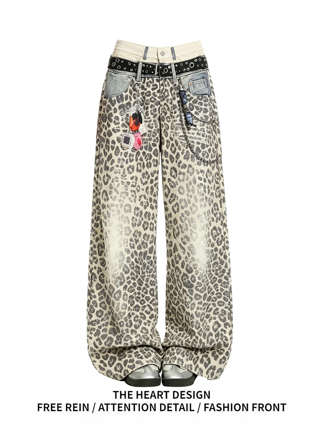 American Retro 3D Print Leopard Pattern Wide Leg Jeans High Waist Straight Cut Loose Long Trousers for Young Women Summer 2026
American Retro 3D Print Leopard Pattern Wide Leg Jeans High Waist Straight Cut Loose Long Trousers for Young Women Summer 2026