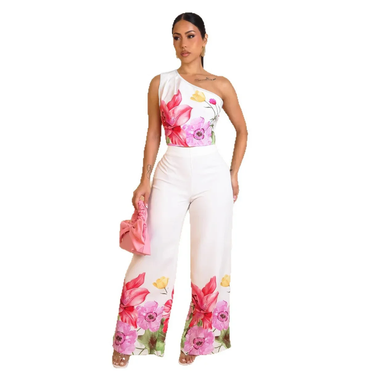 Flower Print 2 Piece Pant Set Women Skew Collar Crop Tops and Wide Leg Pants Casual Summer Vacation Party Outfits 2025
Flower Print 2 Piece Pant Set Women Skew Collar Crop Tops and Wide Leg Pants Casual Summer Vacation Party Outfits 2025