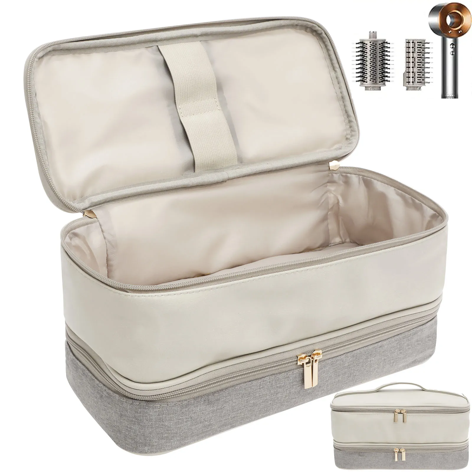 Портативный чехол для фена, двухслойный фен, дорожная сумка, портативная водонепроницаемая сумка для завивки волос, большой вместительный чехол для инструментов для волос
Портативный чехол для фена, двухслойный фен, дорожная сумка, портативная водонепроницаемая сумка для завивки волос, большой вместительный чехол для инструментов для волос