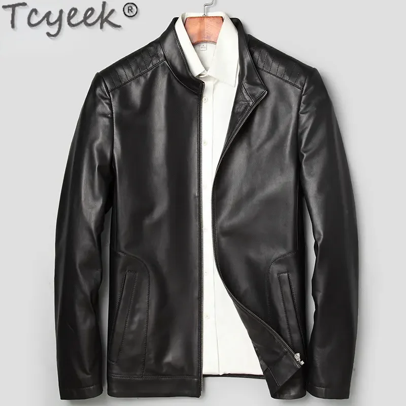 Tcyeek Men's Real Sheepskin Jackets Spring Autumn Jacket Men's Genuine Leather Jacket Business Casual Tops Cazadoras De Hombre
Tcyeek Men's Real Sheepskin Jackets Spring Autumn Jacket Men's Genuine Leather Jacket Business Casual Tops Cazadoras De Hombre