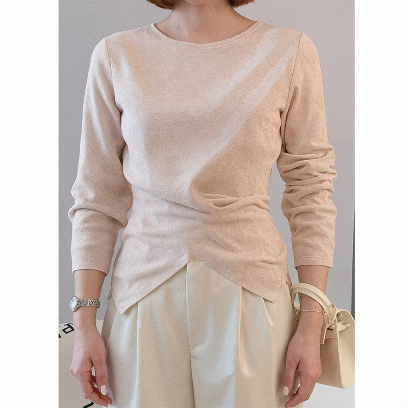 Новый весенне-осенний нежный стильный короткий свитер с крестом, модная трикотажная рубашка нестандартной формы, женские повседневные облегающие пуловеры 
Новый весенне-осенний нежный стильный короткий свитер с крестом, модная трикотажная рубашка нестандартной формы, женские повседневные облегающие пуловеры