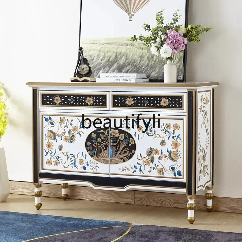 ff French Art Side Cabinet Solid Wood Painted Entrance Cabinet American Light Luxury Double Door Decorative Cabinet
ff French Art Side Cabinet Solid Wood Painted Entrance Cabinet American Light Luxury Double Door Decorative Cabinet