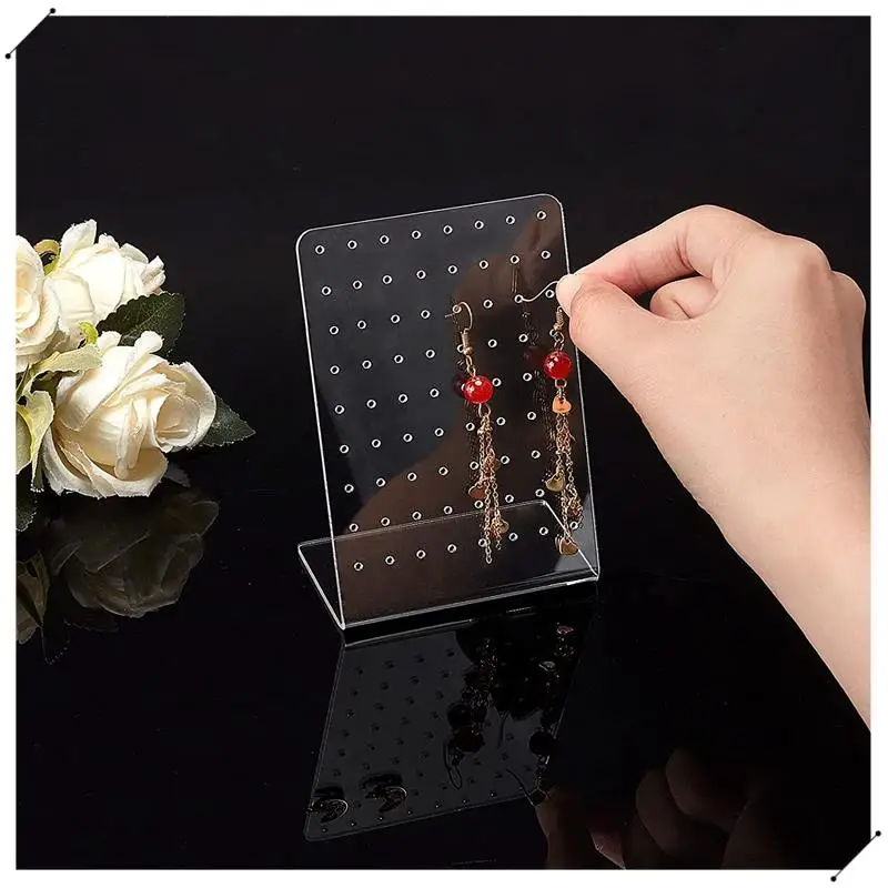 6 PCS Jewelry Stand Transparent Acrylic For Earrings Ear Studs Show Plastic Jewelry Display Rack Organizer Holder For Necklaces
6 PCS Jewelry Stand Transparent Acrylic For Earrings Ear Studs Show Plastic Jewelry Display Rack Organizer Holder For Necklaces