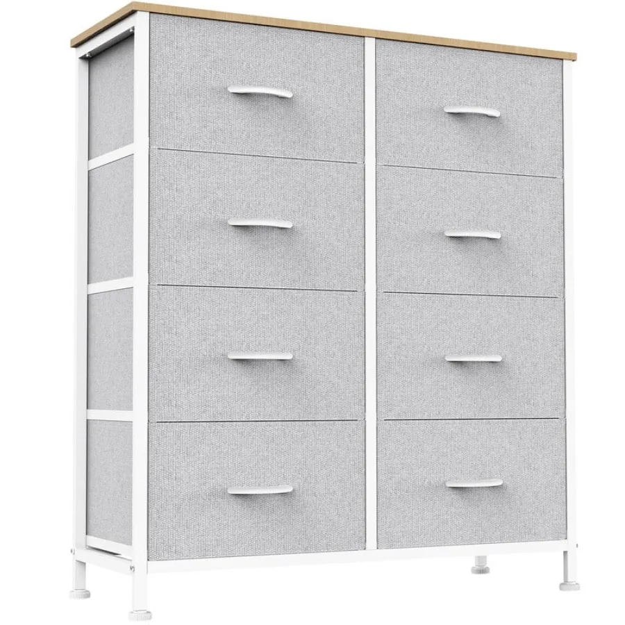 Chest of Drawers with 8 Fabric Drawers Drawer Cabinet Organization Furniture for Kitchen Office Hallway Light Gray
Chest of Drawers with 8 Fabric Drawers Drawer Cabinet Organization Furniture for Kitchen Office Hallway Light Gray