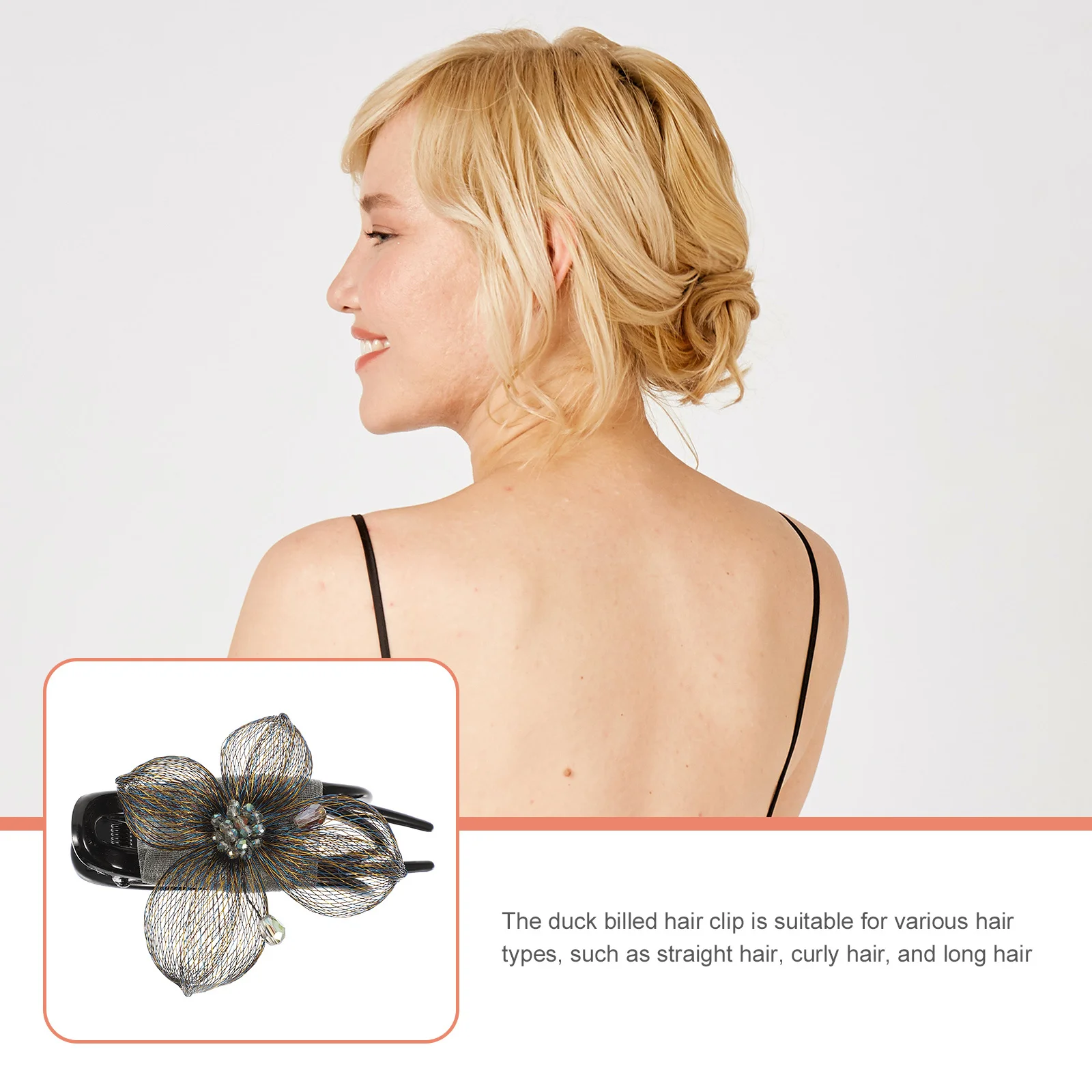 Duck Billed Hair Clip French Claw Clip With Silk Flower Flat Clips For Thick Curly Long Hair Styling Sectioning Tool Accessory
Duck Billed Hair Clip French Claw Clip With Silk Flower Flat Clips For Thick Curly Long Hair Styling Sectioning Tool Accessory