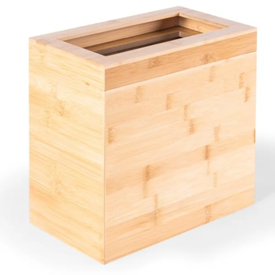 Bamboo Trash Can with Bin Liner Built-in Frame and Premium Lid - Wooden Bathroom Trash can Bamboo Wastebasket for Bathroom Bedr
Bamboo Trash Can with Bin Liner Built-in Frame and Premium Lid - Wooden Bathroom Trash can Bamboo Wastebasket for Bathroom Bedr