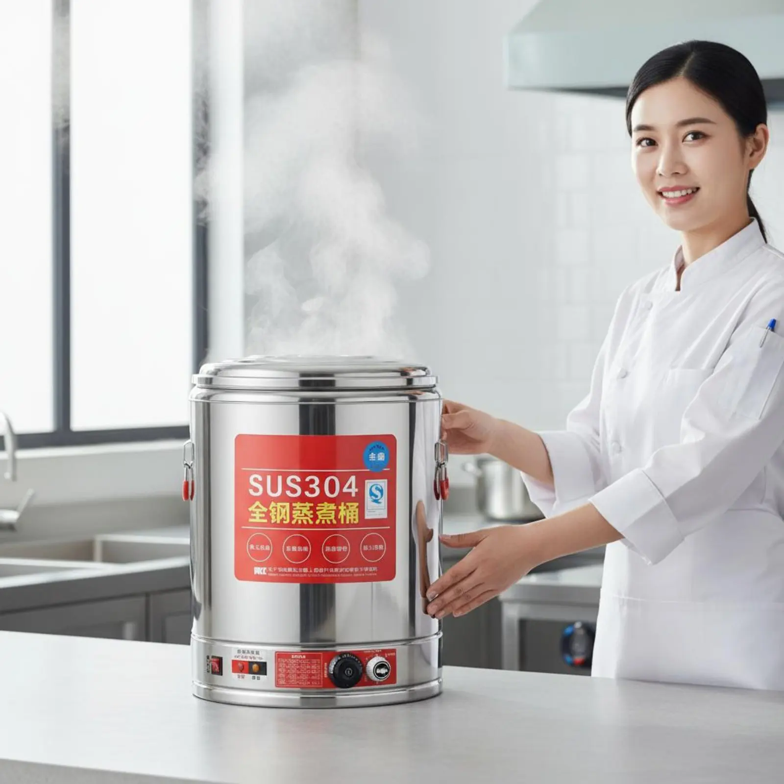 Stainless Steel Electric Cooking Barrel Spill-Resistant-Controlled-Flow Spigot Versatile Electric Boiler Large Capacity Soup
Stainless Steel Electric Cooking Barrel Spill-Resistant-Controlled-Flow Spigot Versatile Electric Boiler Large Capacity Soup