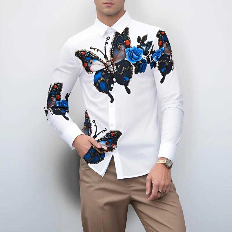 2025 Men's Shirt HD Butterfly Print Rhinestone Slim Fit Comfort Wrinkle Free Fashion
2025 Men's Shirt HD Butterfly Print Rhinestone Slim Fit Comfort Wrinkle Free Fashion