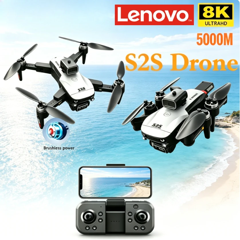 Lenovo S2S GPS Drone 8K Dual Camera 5G WIFI FPV Omnidirectional Obstacle Avoidance Brushless Motor Aerial Photography Quadcopter
Lenovo S2S GPS Drone 8K Dual Camera 5G WIFI FPV Omnidirectional Obstacle Avoidance Brushless Motor Aerial Photography Quadcopter
