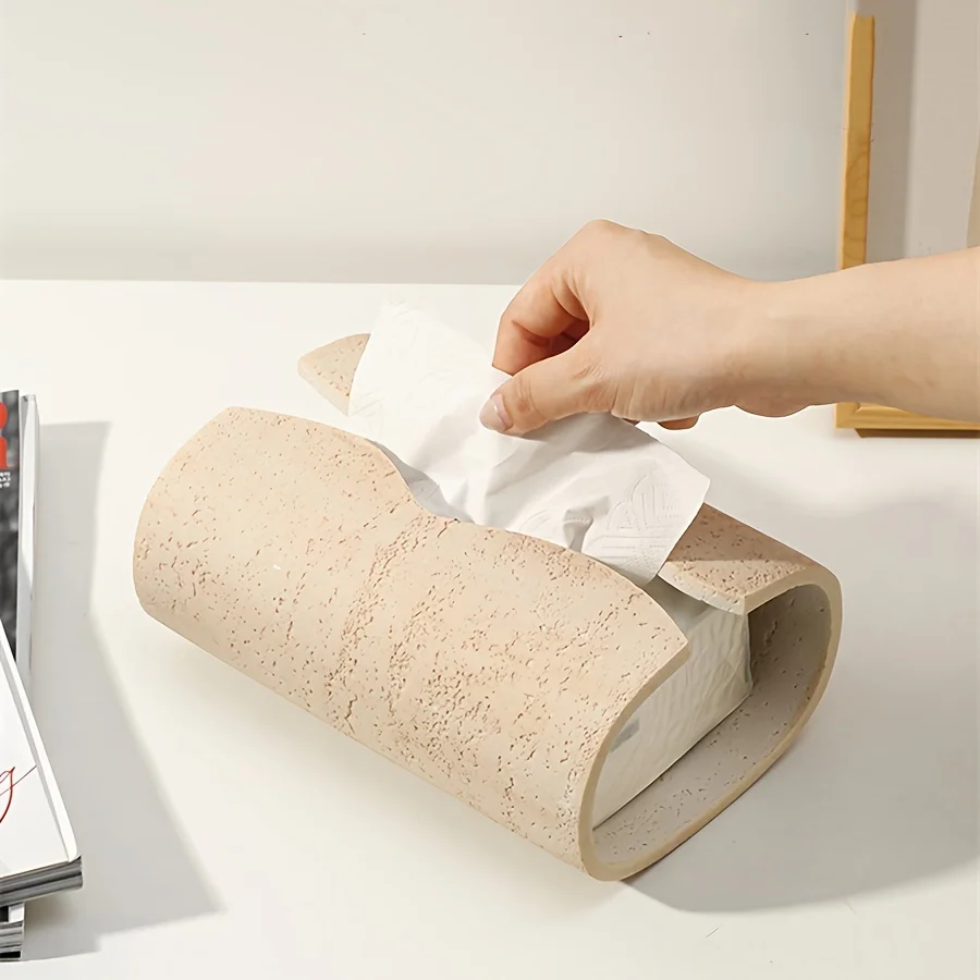 Elegant Resin Tissue Box Holder, mitation Stone Design, Perfect for Bathroom & Home Decor, Durable Material,
Elegant Resin Tissue Box Holder, mitation Stone Design, Perfect for Bathroom & Home Decor, Durable Material,