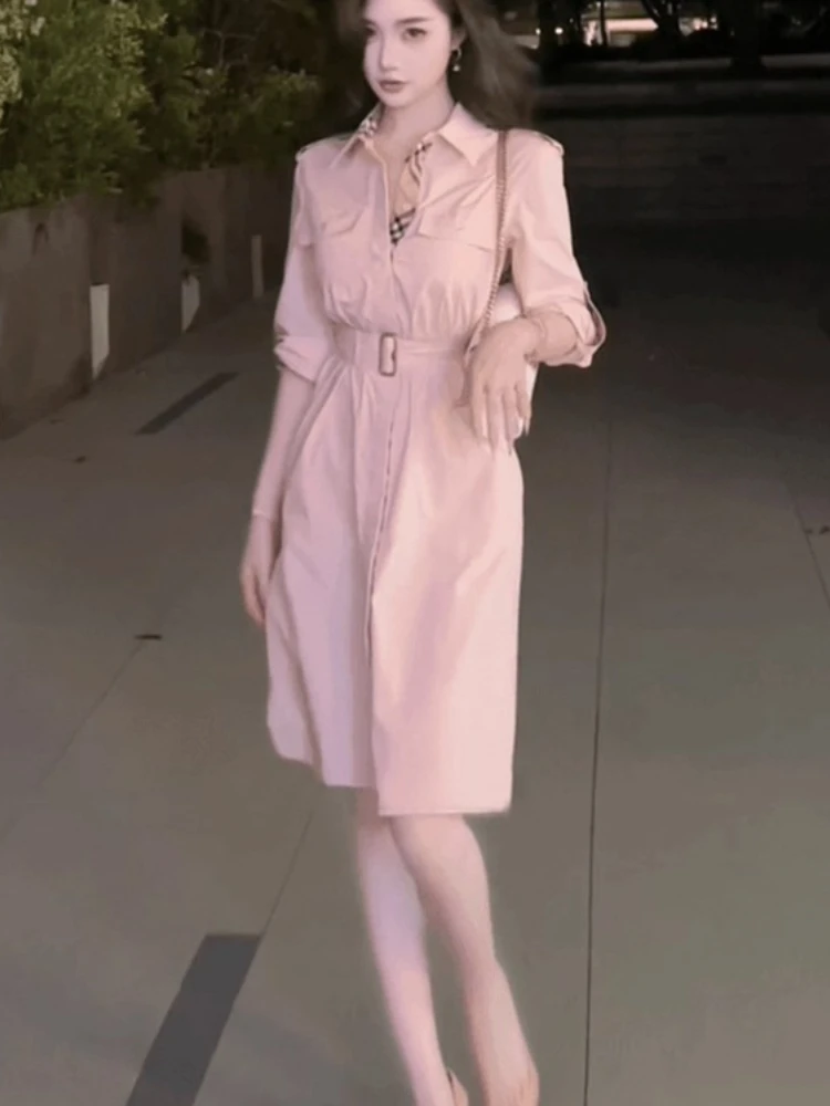 Элегантный офисный костюм, женское платье с длинными рукавами, осень 2023, новые высококачественные облегающие платья средней длины с талией, женские платья
Элегантный офисный костюм, женское платье с длинными рукавами, осень 2023, новые высококачественные облегающие платья средней длины с талией, женские платья