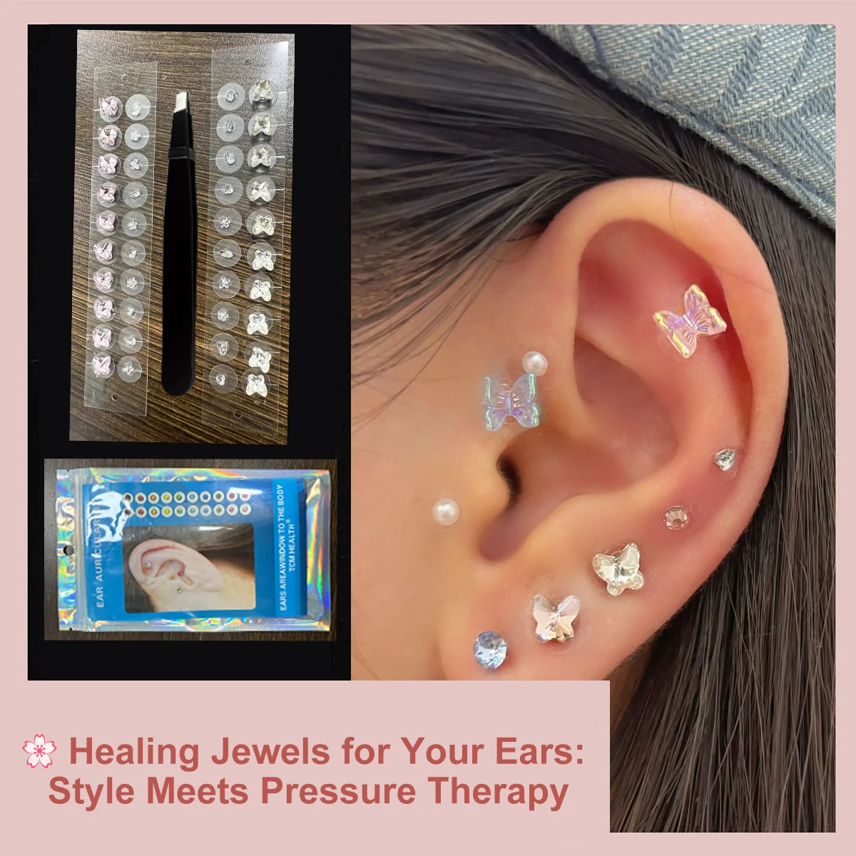 Набор из 40 пластырей для акупунктуры ушей, аурicularная терапия по методике ТКМ для снятия стресса и улучшения сна, наклейки-бантики для ушей без прокола
Набор из 40 пластырей для акупунктуры ушей, аурicularная терапия по методике ТКМ для снятия стресса и улучшения сна, наклейки-бантики для ушей без прокола