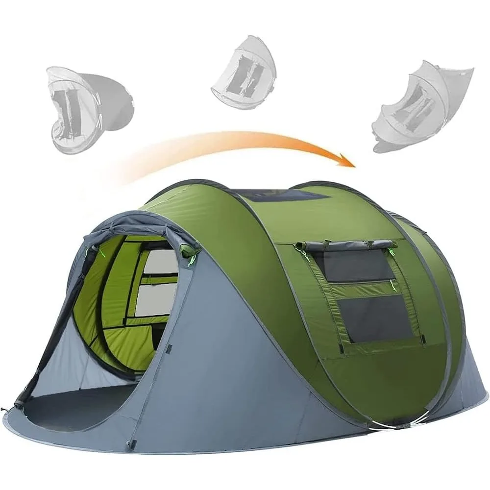4 Person Instant Tent with Skylight, Waterproof Instant Pop Up Tent with Rainfly, Easy Setup Camping Tents, 2 Doors & Windows
4 Person Instant Tent with Skylight, Waterproof Instant Pop Up Tent with Rainfly, Easy Setup Camping Tents, 2 Doors & Windows