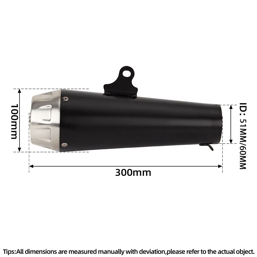 Motorcycle Exhaust Muffler 51MM 60MM Motorbike Exhausts Pipe Kit Racing Tail Tube with DB Killer For 450SS 450SR-S NX500 RS660
Motorcycle Exhaust Muffler 51MM 60MM Motorbike Exhausts Pipe Kit Racing Tail Tube with DB Killer For 450SS 450SR-S NX500 RS660