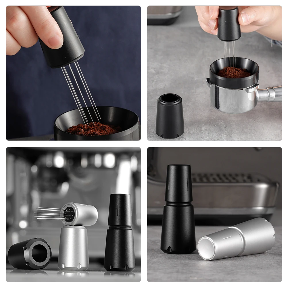 Coffee Powder Stirrer 304 Stainless Steel 8 Needle Detachable Base Storage Uniform Distribution Espresso Machine Accessories
Coffee Powder Stirrer 304 Stainless Steel 8 Needle Detachable Base Storage Uniform Distribution Espresso Machine Accessories