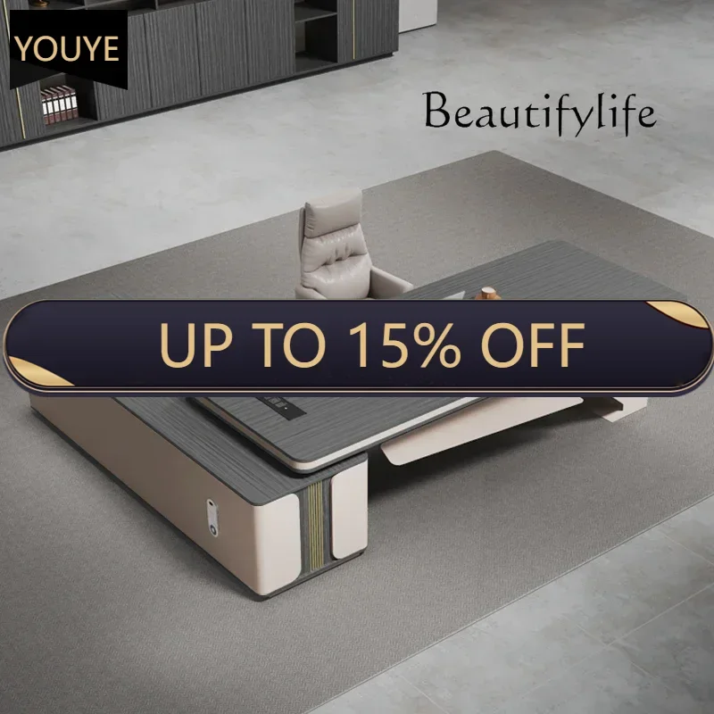 Q Large Desk Office Desk And Chair Combination President Table Supervisor Table Simple Modern Office Furniture Light Luxury
Q Large Desk Office Desk And Chair Combination President Table Supervisor Table Simple Modern Office Furniture Light Luxury