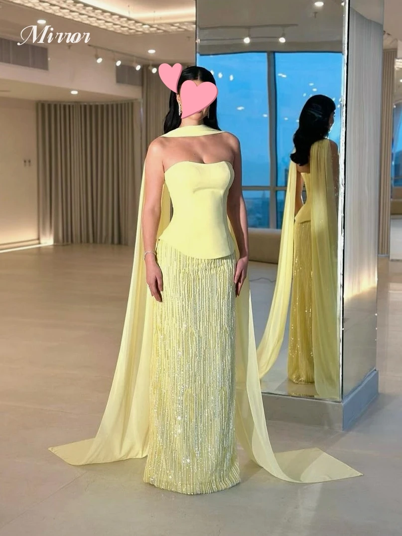 Mirror Dress Elegant Vintage Sweet Yellow Beads Lace Ribbon Chiffon Customize Formal Occasion Prom Dress Evening Party Gowns
Mirror Dress Elegant Vintage Sweet Yellow Beads Lace Ribbon Chiffon Customize Formal Occasion Prom Dress Evening Party Gowns