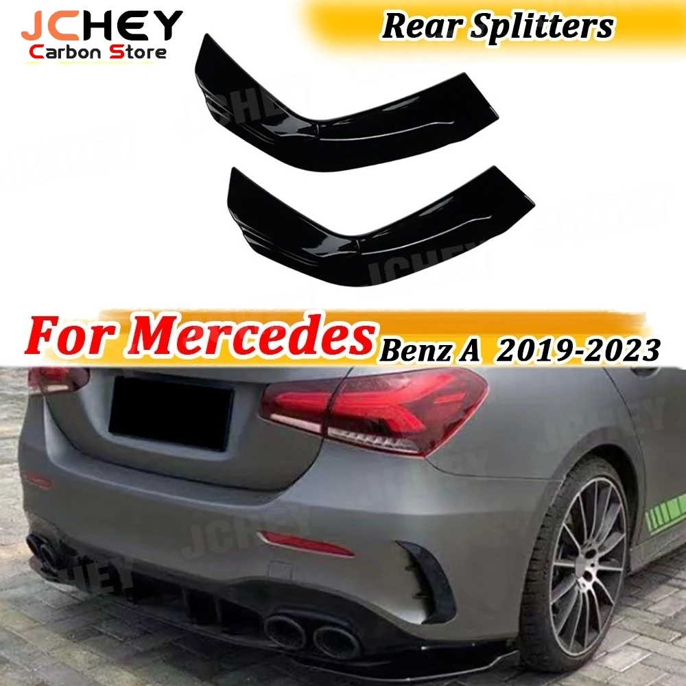 JCHEY Car Rear Bumper Lip Side Splitters Flaps ABS Gloss Black for Mercedes Benz A Class W177 V177 A35 A45 AMG Sedan 2019-2023
JCHEY Car Rear Bumper Lip Side Splitters Flaps ABS Gloss Black for Mercedes Benz A Class W177 V177 A35 A45 AMG Sedan 2019-2023