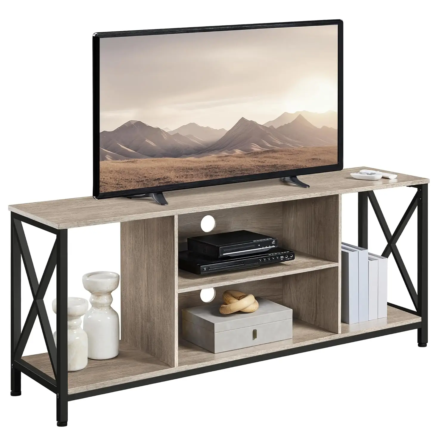 TV Stand for TVs up to 65 Inch, 55 Inch Entertainment Center with Storage, Wood TV Console with Shelves for Living, Customized
TV Stand for TVs up to 65 Inch, 55 Inch Entertainment Center with Storage, Wood TV Console with Shelves for Living, Customized