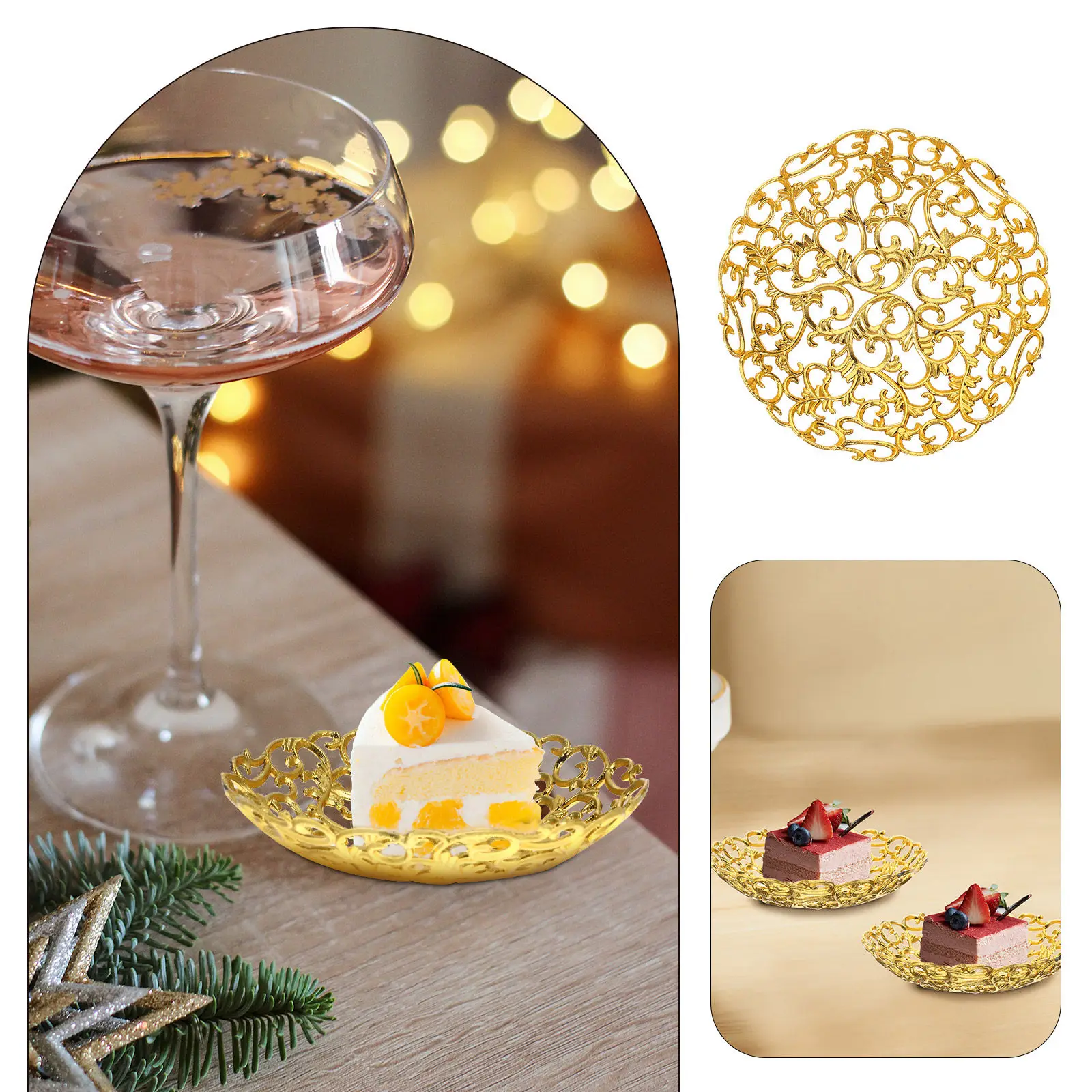 12Pcs Reusable Cake Plate Compact Snack Tray for Eid Mubarak Ramadan Festive Tableware Dining Room Living Room Decor
12Pcs Reusable Cake Plate Compact Snack Tray for Eid Mubarak Ramadan Festive Tableware Dining Room Living Room Decor