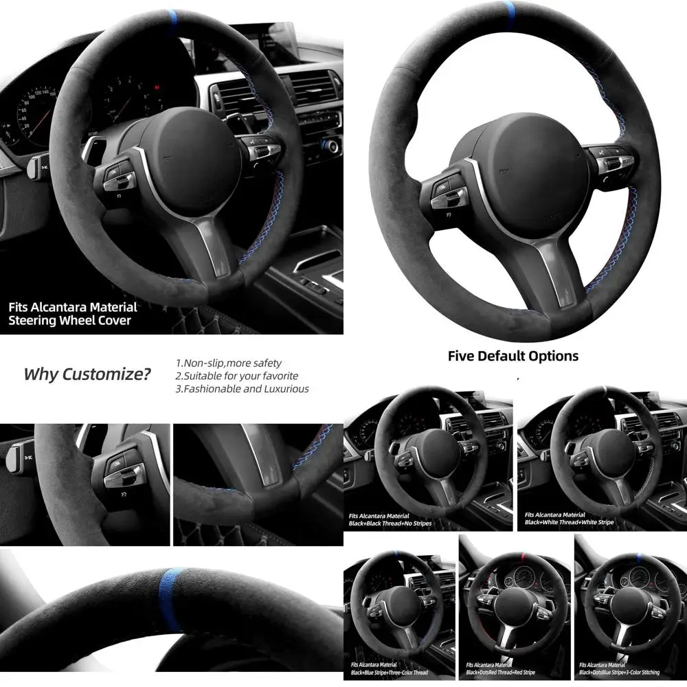 Ручная вышивка, итальянская алькантара, чехол на руль автомобиля, обертка для BMW 2 3 4 5 6 серии M2 M3 M4 M5 M6 X2 X4 X5 X6 (подходит для
Ручная вышивка, итальянская алькантара, чехол на руль автомобиля, обертка для BMW 2 3 4 5 6 серии M2 M3 M4 M5 M6 X2 X4 X5 X6 (подходит для