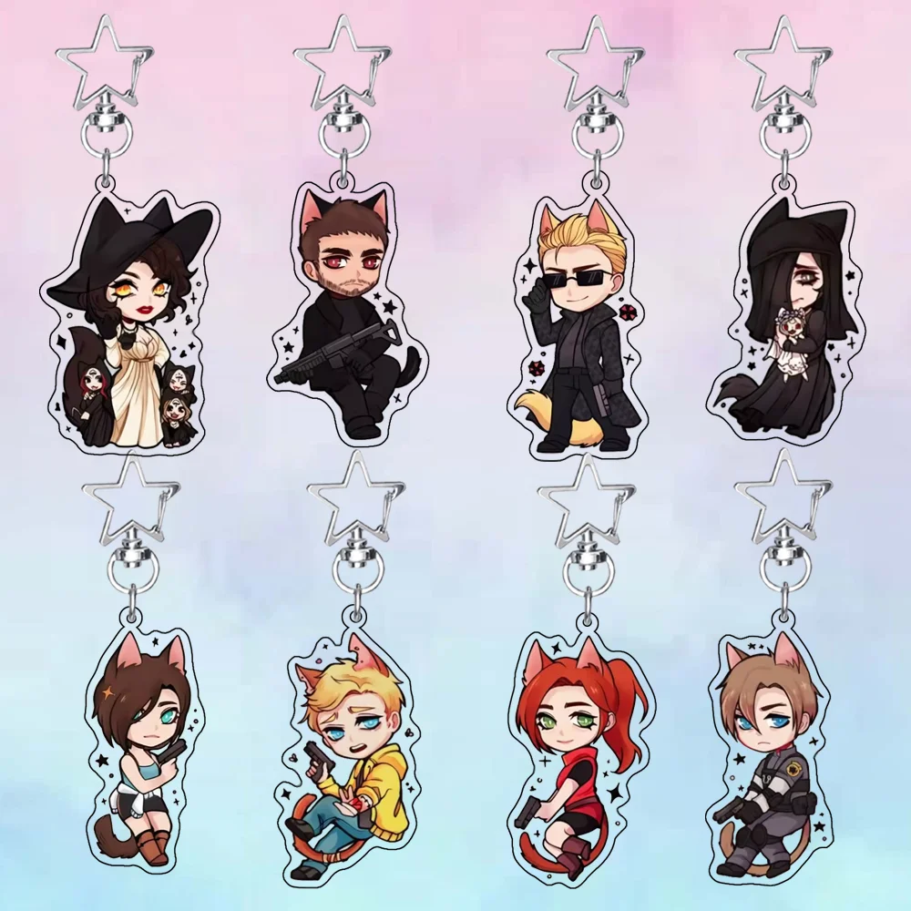 Resident Evil 6CM Character Leon Jill Chris Ada Acrylic Stand Cute Keychain Bag Pendant Cartoon Figure Decor Collection Gift
Resident Evil 6CM Character Leon Jill Chris Ada Acrylic Stand Cute Keychain Bag Pendant Cartoon Figure Decor Collection Gift