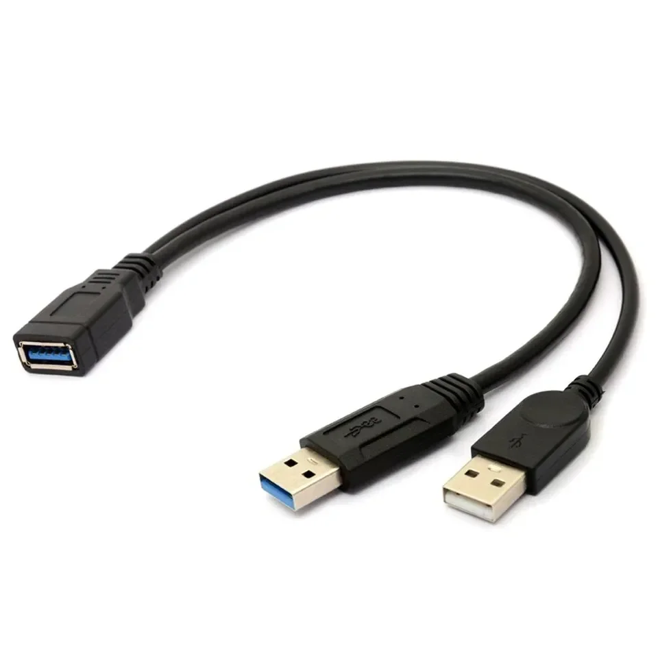 USB 3.0 Female To Dual USB Male Extra Power & Data Extension Cord Y Splitter Adapter for Laptop 2.5 Inch USB Mobile Hard Disk
USB 3.0 Female To Dual USB Male Extra Power & Data Extension Cord Y Splitter Adapter for Laptop 2.5 Inch USB Mobile Hard Disk