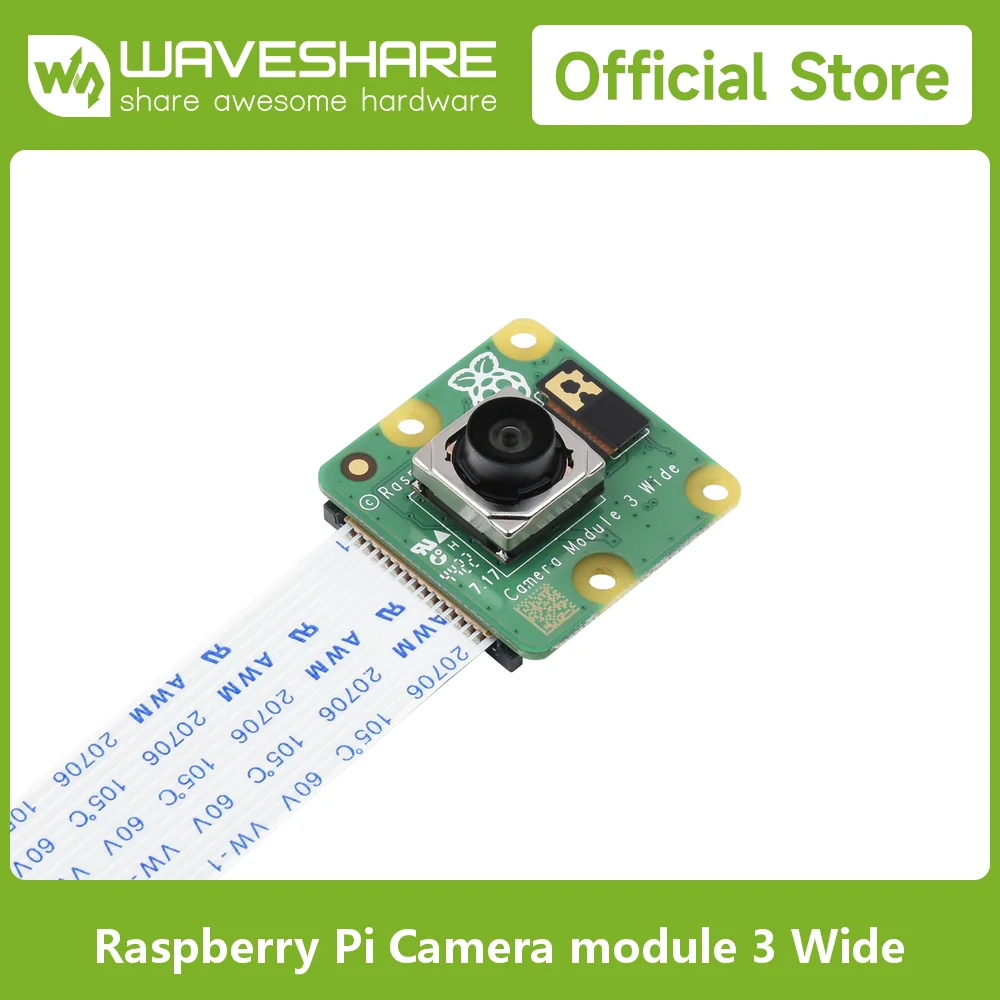 Raspberry Pi Camera Module 3, 12MP High resolution, Auto-Focus, IMX708 Sensor, Highly Detailed, Realistic Imaging
Raspberry Pi Camera Module 3, 12MP High resolution, Auto-Focus, IMX708 Sensor, Highly Detailed, Realistic Imaging