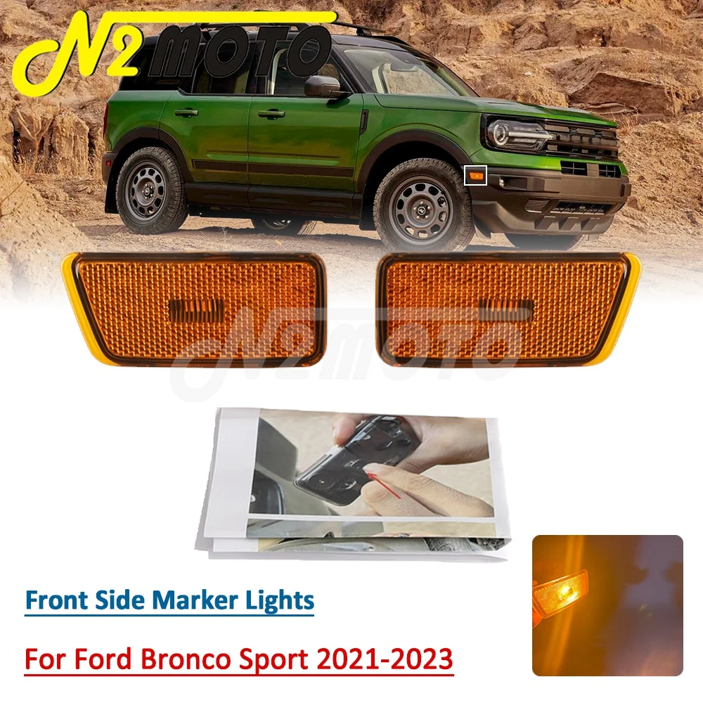 Car Front Bumper Turn Signal LED Side Marker Light For Ford Bronco Sport 2021-23 Left & Right Side Reflector Signals Indicators
Car Front Bumper Turn Signal LED Side Marker Light For Ford Bronco Sport 2021-23 Left & Right Side Reflector Signals Indicators