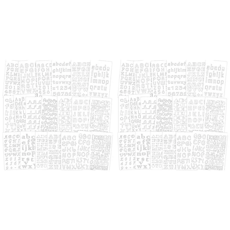 Superior-40Pack Letter And Number Stencils Reusable Alphabet Stencils Journal Supplies Templates For Kids Drawing
Superior-40Pack Letter And Number Stencils Reusable Alphabet Stencils Journal Supplies Templates For Kids Drawing